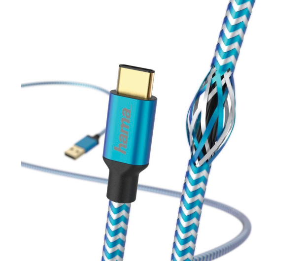 Hama KABEL USB - USB-C 1.5M HAMA REFLECTED niebieski # - 1457233 - zdjęcie 3